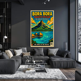 Bora Bora Paradise Vintage Travel Poster PosterGoat