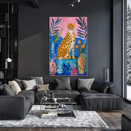 Cheetah Jungle Exotic Wildlife Art Poster - Animal Poster PosterGoat