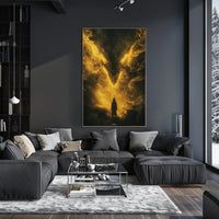 Mystical Vortex: Hooded Figure Fantasy Poster PosterGoat