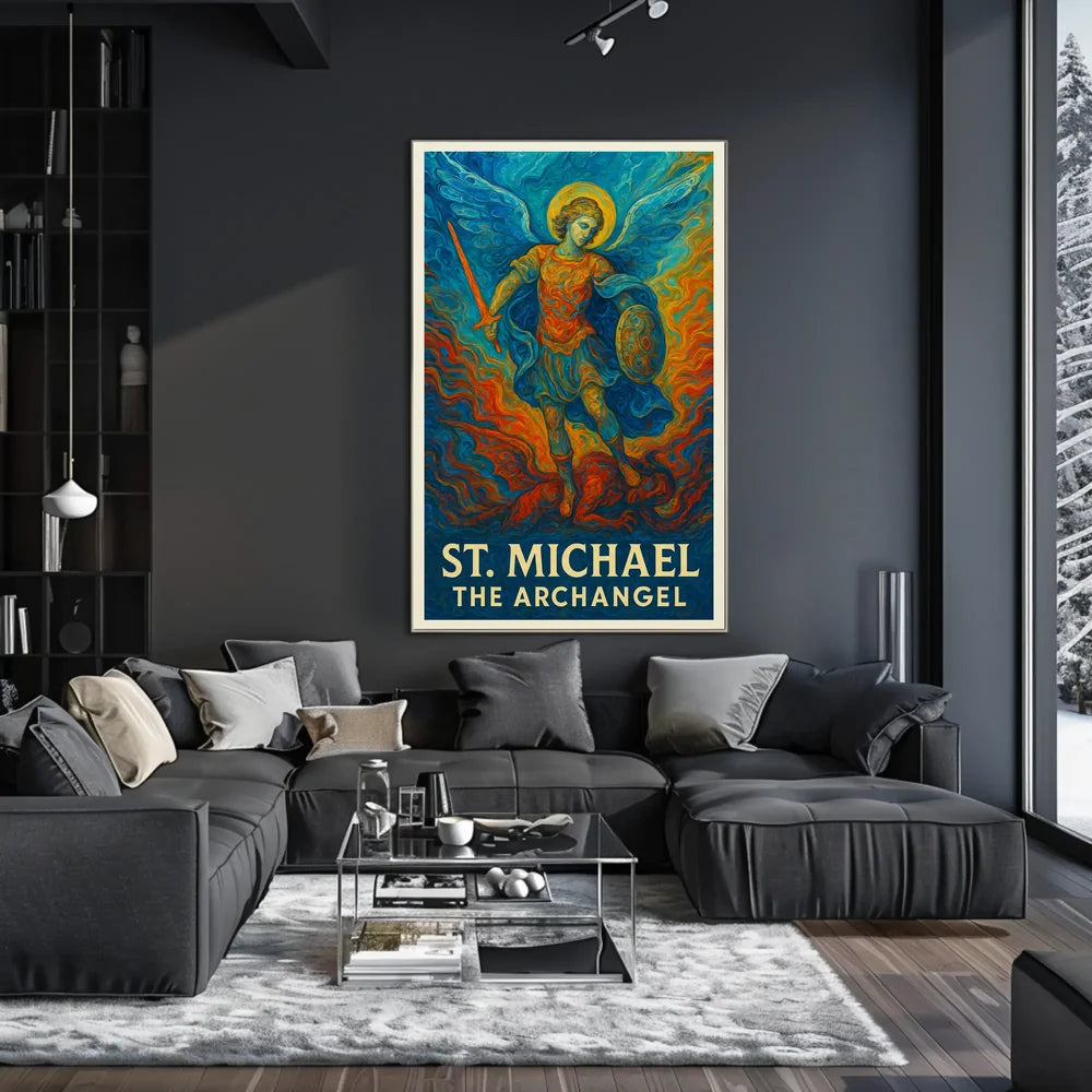 St. Michael the Archangel Spiritual Art Poster