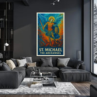 St. Michael the Archangel Spiritual Art Poster