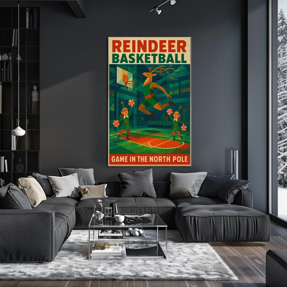 Reindeer Basketball Extravaganza Poster