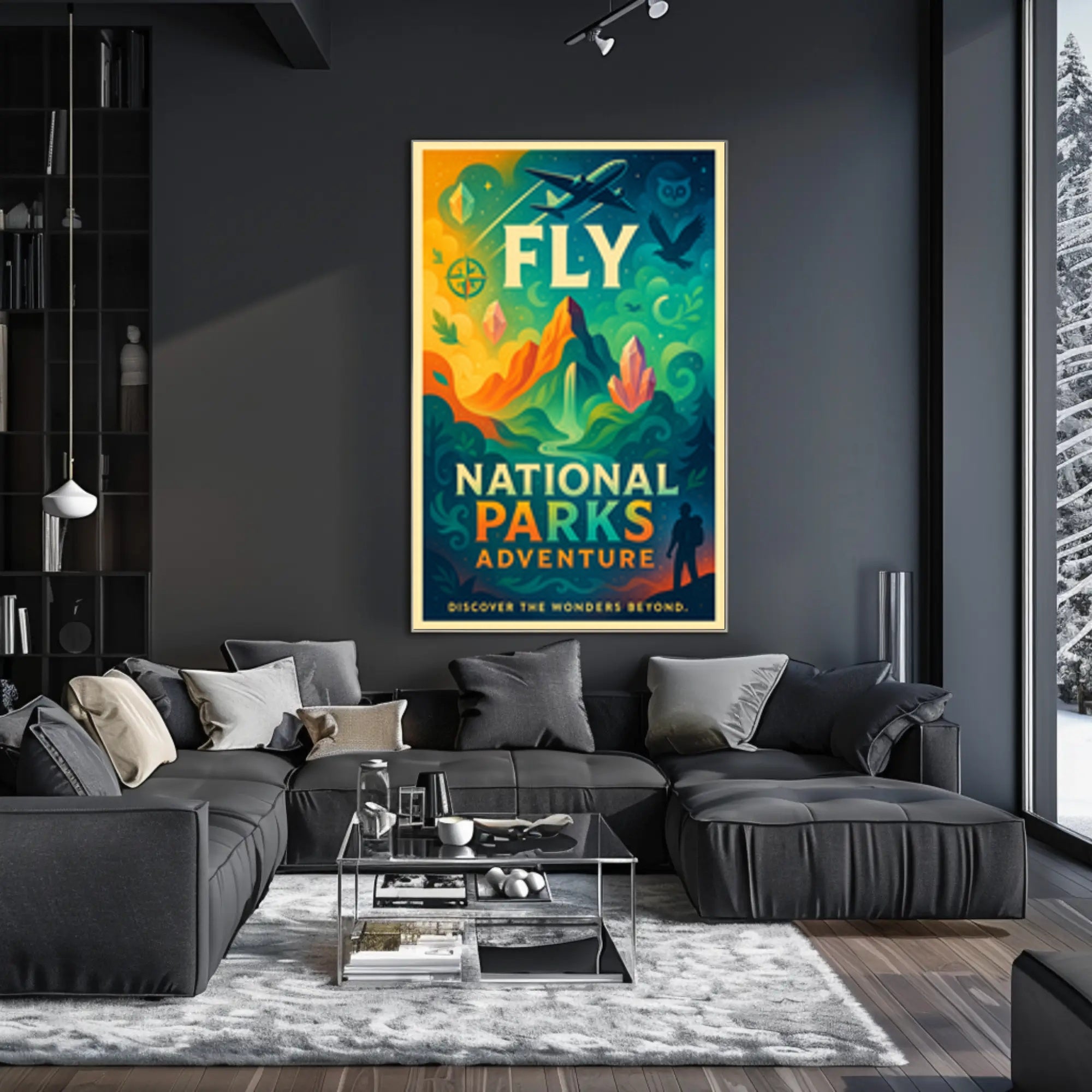National Parks Adventure Poster Travel Wall Art