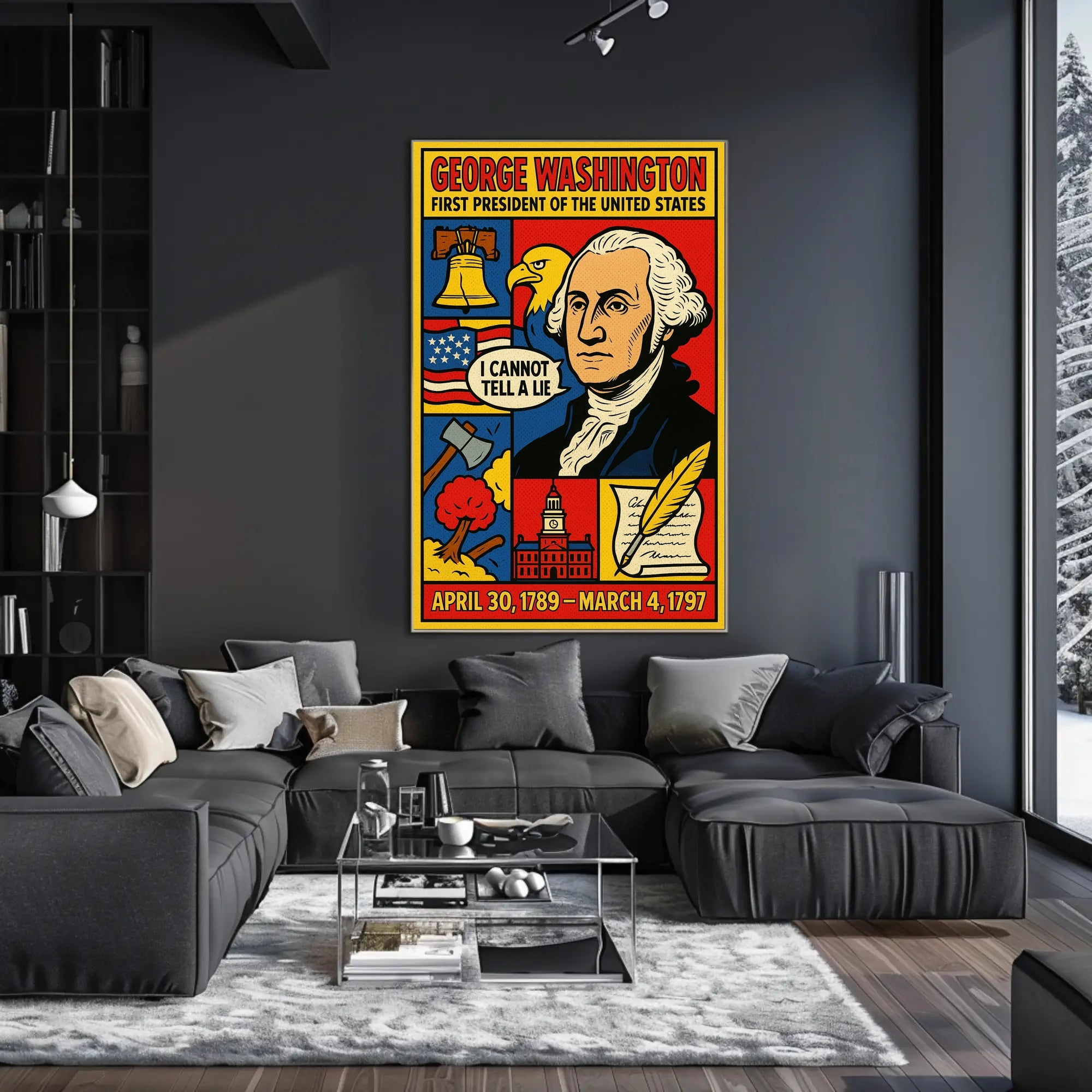George Washington 1st President Poster PosterGoat