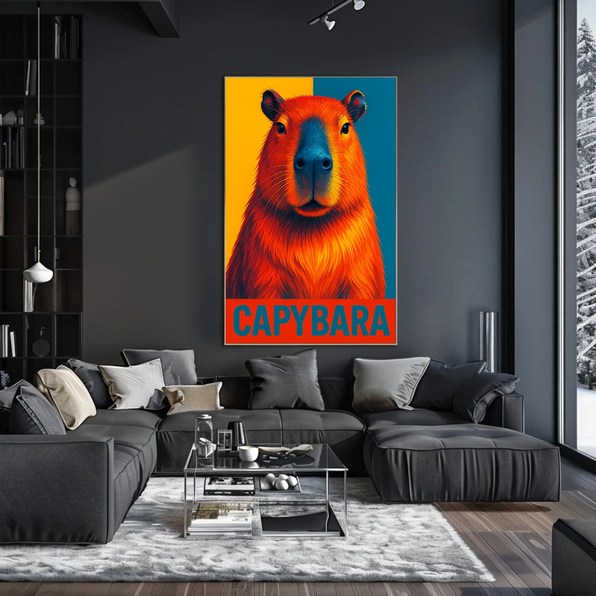 Capybara Art Poster