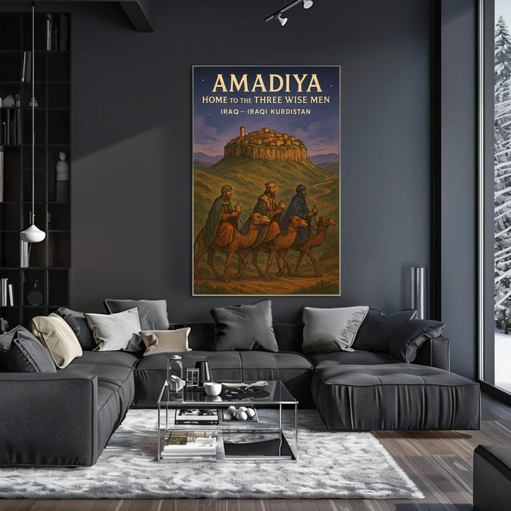 Amadiya Iraqi Kurdistan Travel Heritage Poster