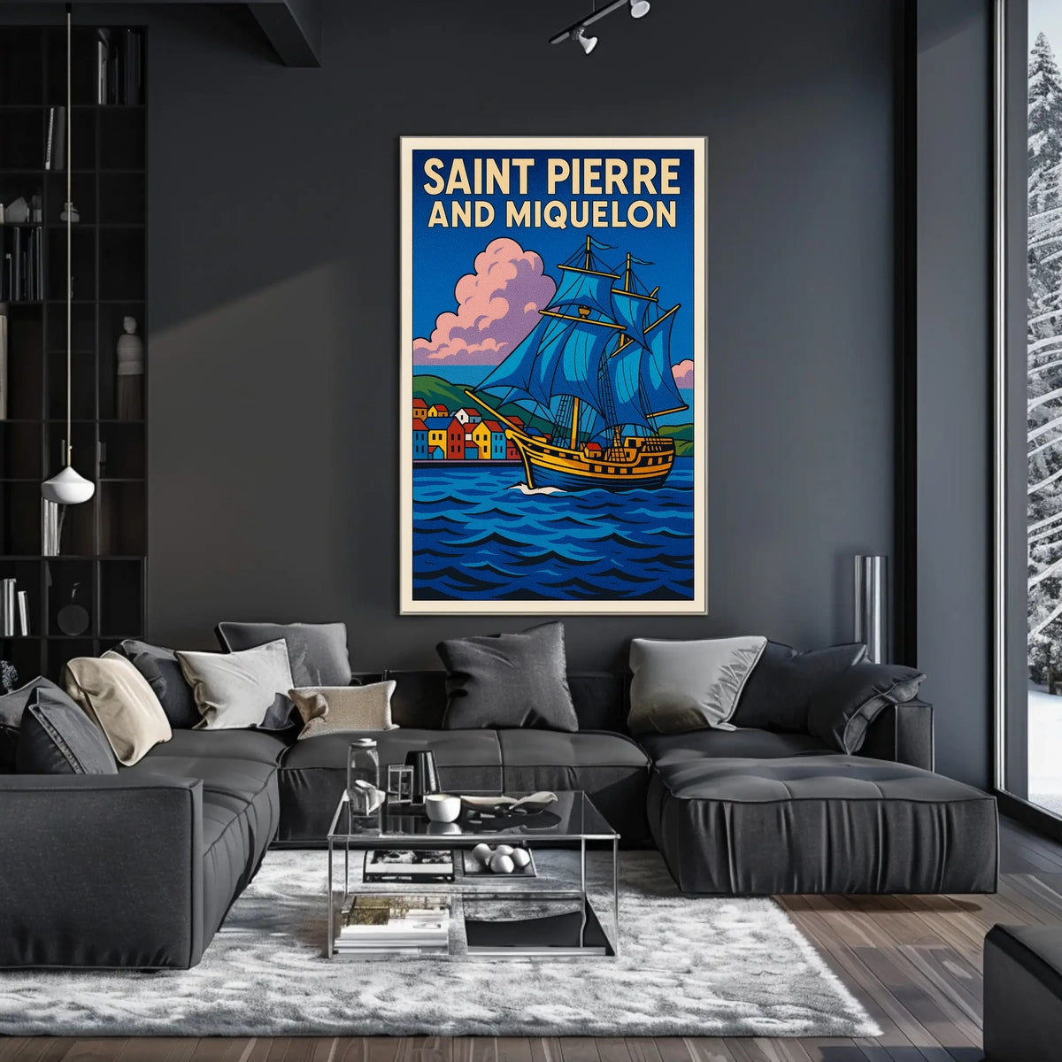 Saint Pierre and Miquelon Voyage Poster