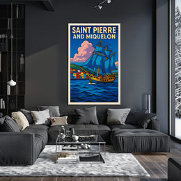 Saint Pierre and Miquelon Voyage Poster