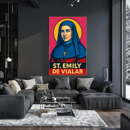 St. Emily de Vialar Poster
