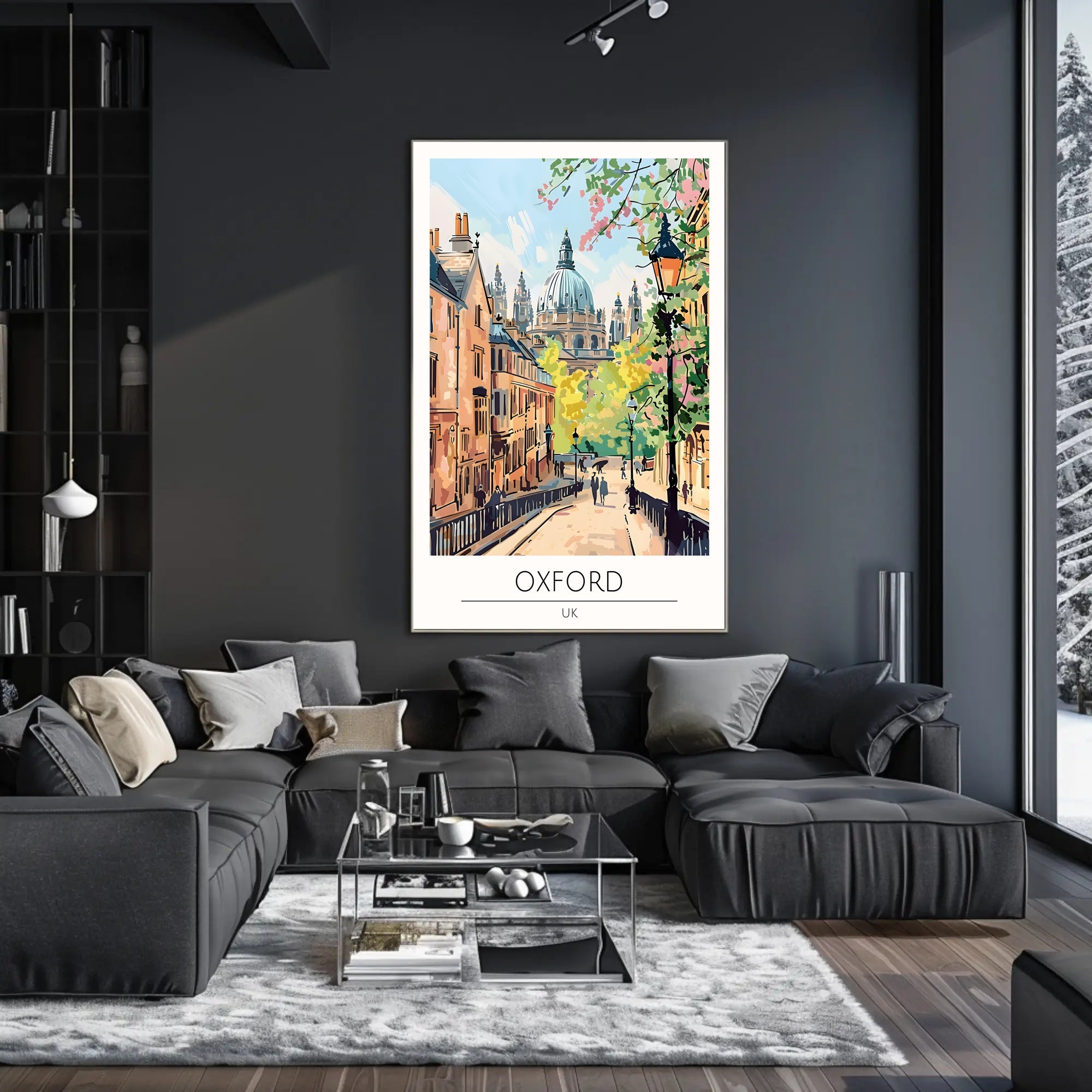 Scenic View of Oxford Poster PosterGoat