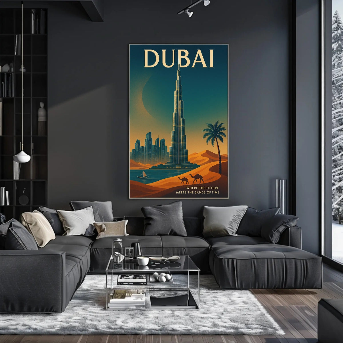 Dubai Where The Future Meets The Sands Poster