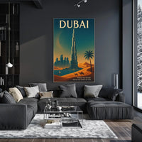Dubai Where The Future Meets The Sands Poster