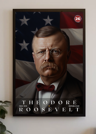 Theodore Roosevelt 26th President Of The United States Portrait