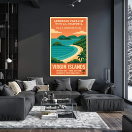 Caribbean Paradise Virgin Islands Poster