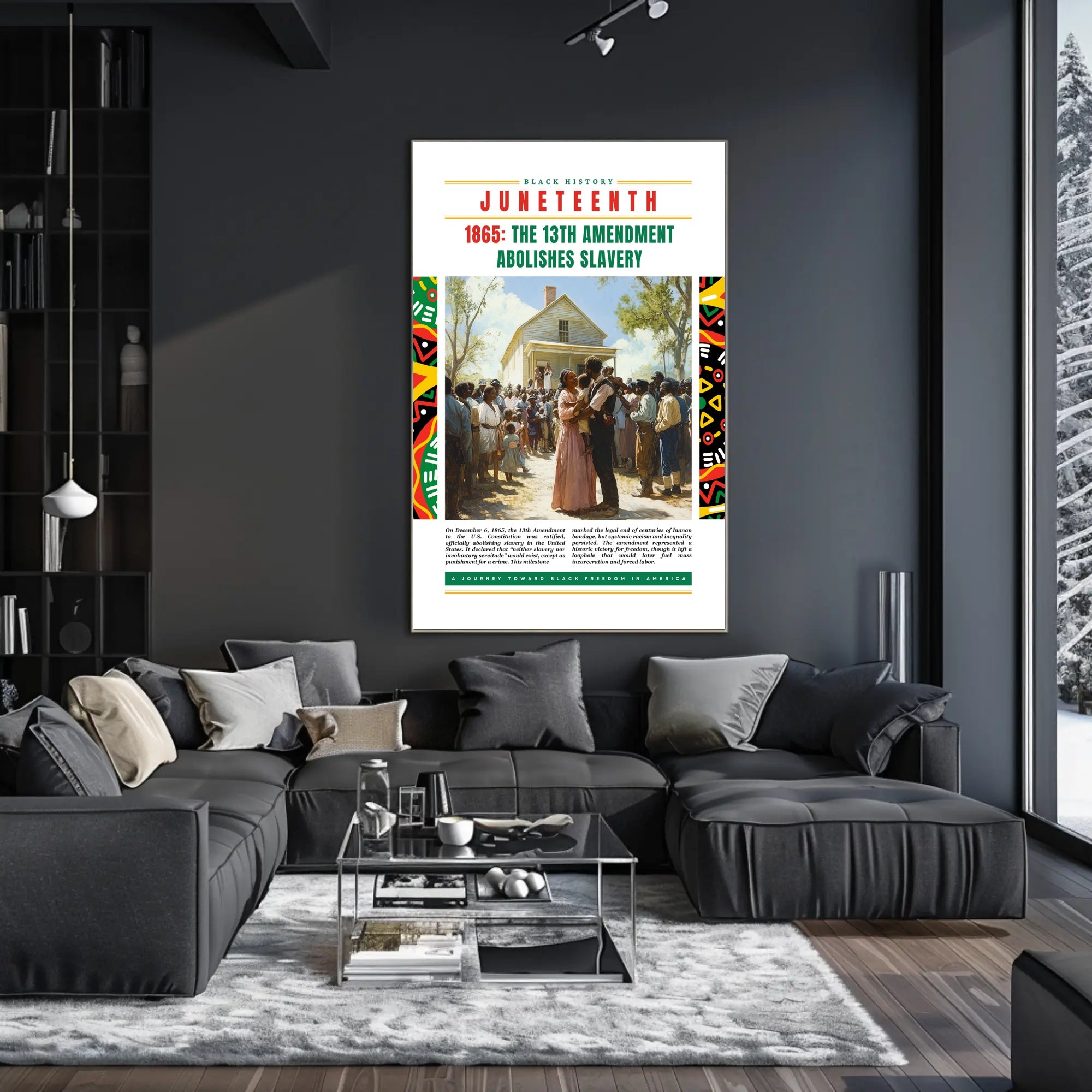 Commemorative Juneteenth Artwork: Cultural Heritage Poster