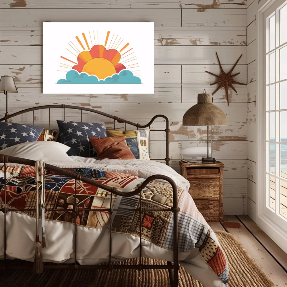 Sunrise Art Poster: Hopeful New Beginnings Decor