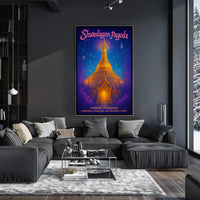 Shwedagon Pagoda A Mystical Landmark Poster