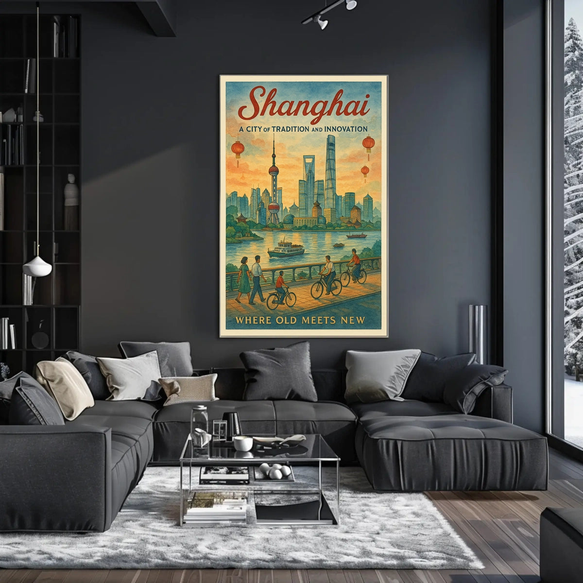 Shanghai A City of Tradition and Innovation Poster