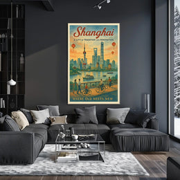 Shanghai A City of Tradition and Innovation Poster