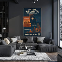 Atlanta Georgia Cultural Treasures Travel Poster PosterGoat