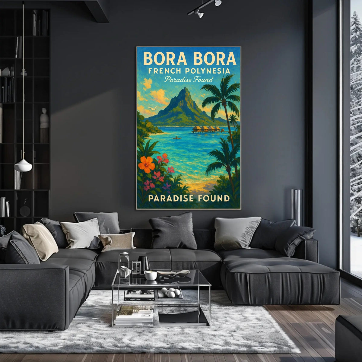 Bora Bora Paradise Found Vibrant Poster Travel Enthusiasts