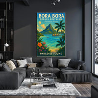 Bora Bora Paradise Found Vibrant Poster Travel Enthusiasts