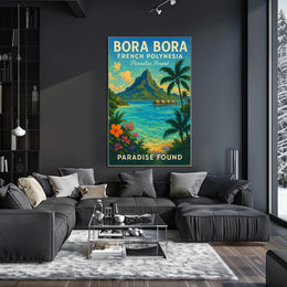 Bora Bora Paradise Found Vibrant Poster Travel Enthusiasts