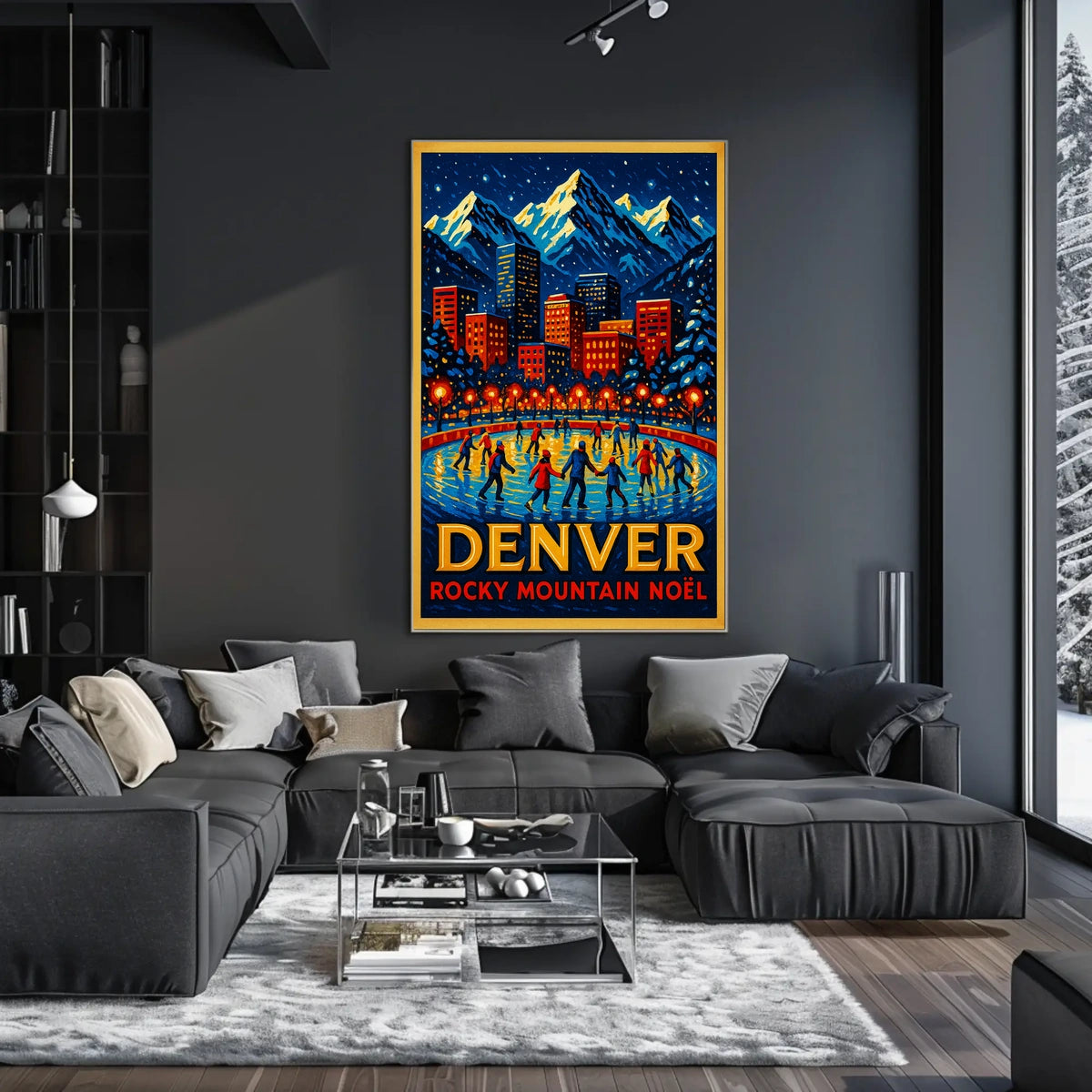 Denver Rocky Mountain Noël Poster