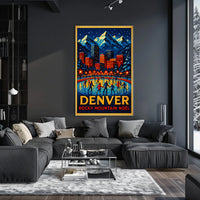 Denver Rocky Mountain Noël Poster