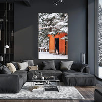 Winter Cabin Retreat Poster