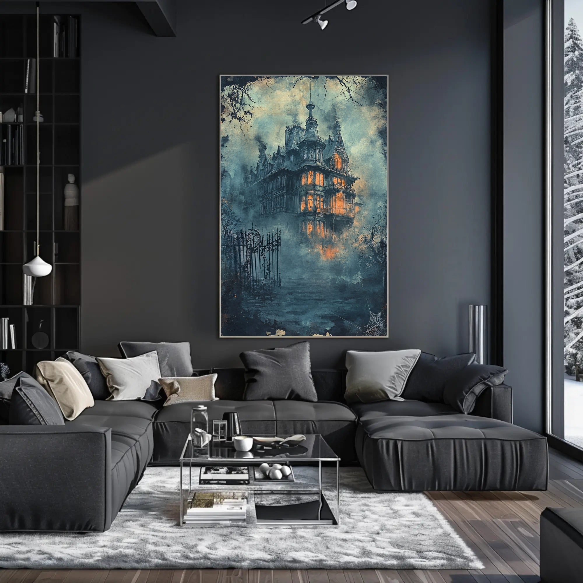 Haunted Mansion In The Mist Poster