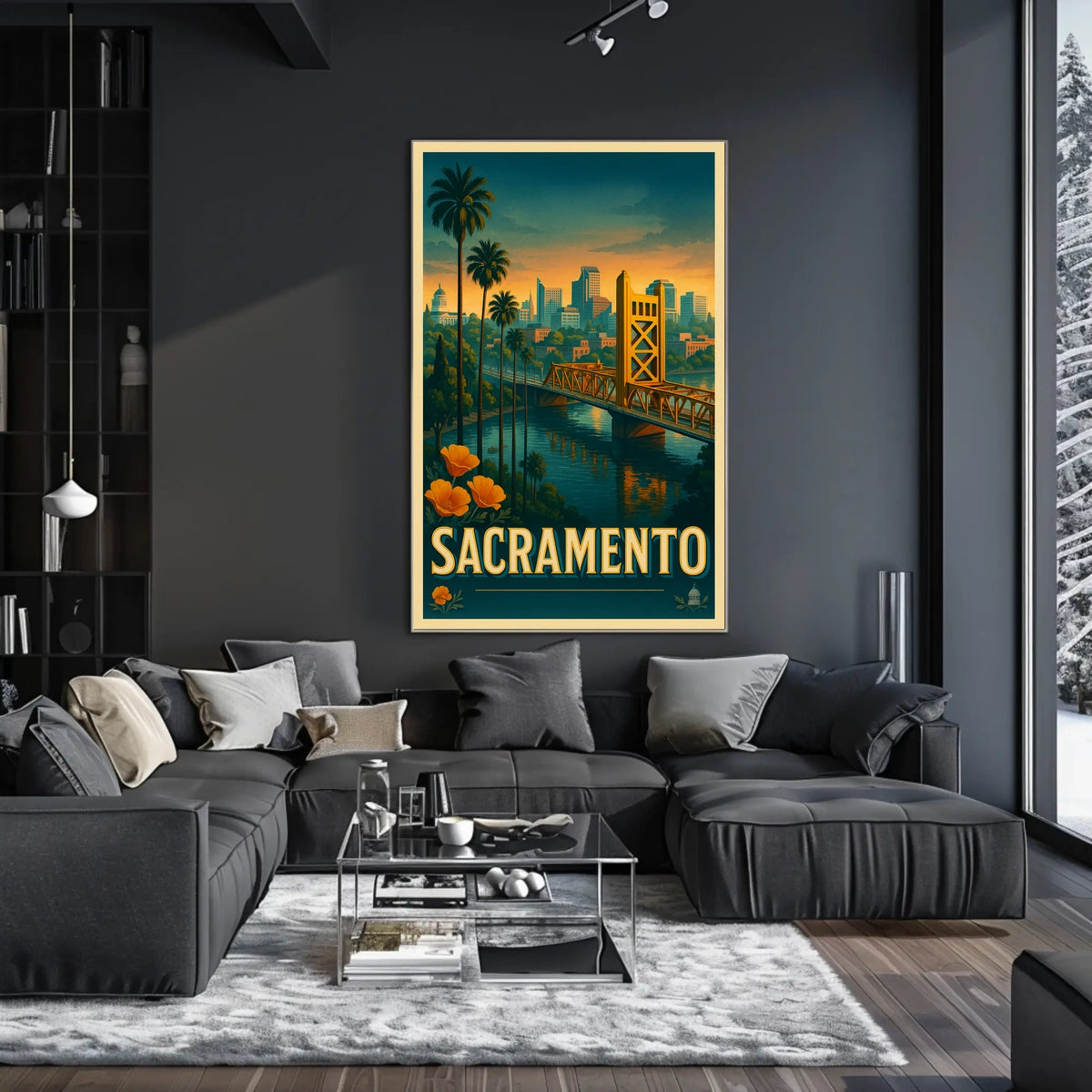 Sacramento Skyline Poster