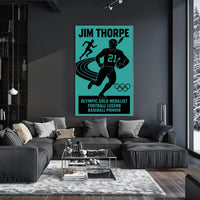 Celebrating a Sports Icon Jim Thorpe Poster