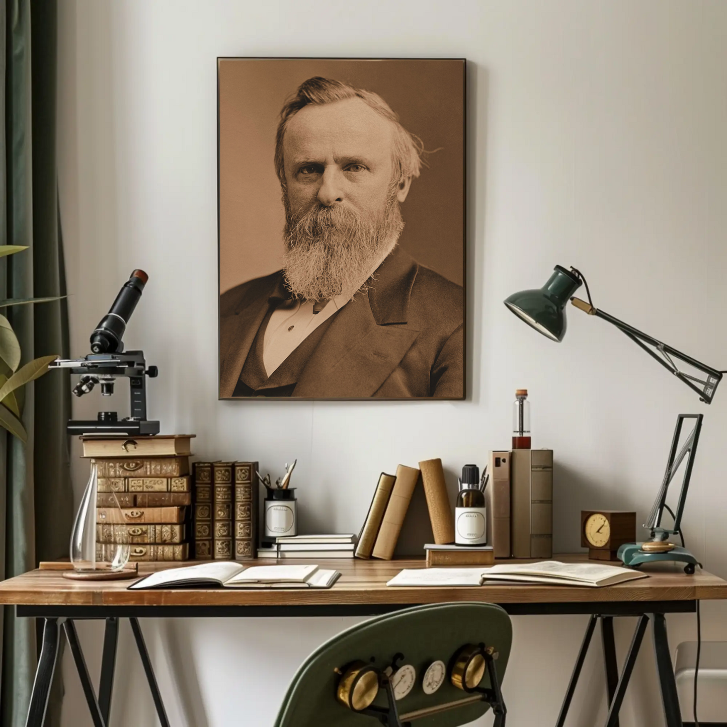 Rutherford B. Hayes 19th President Sepia Photo