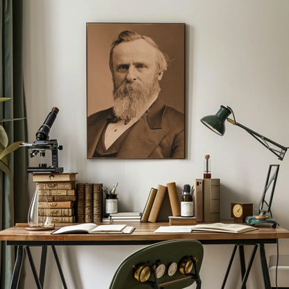 Rutherford B. Hayes 19th President Sepia Photo