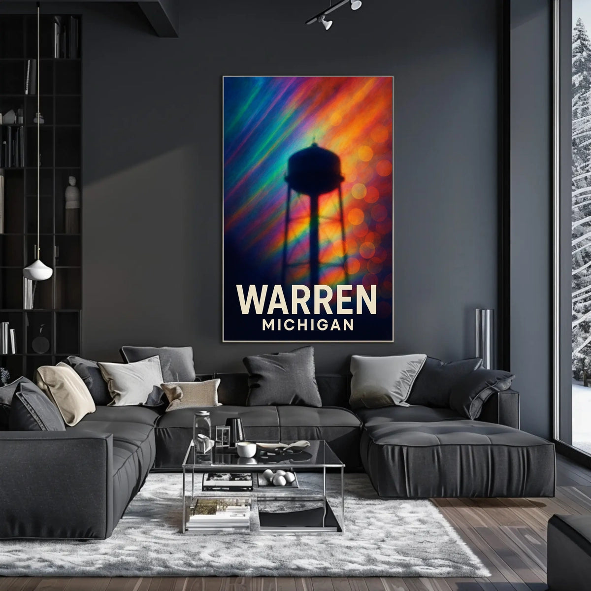 Warren, Michigan A Colorful Tribute Poster