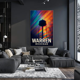 Warren, Michigan A Colorful Tribute Poster