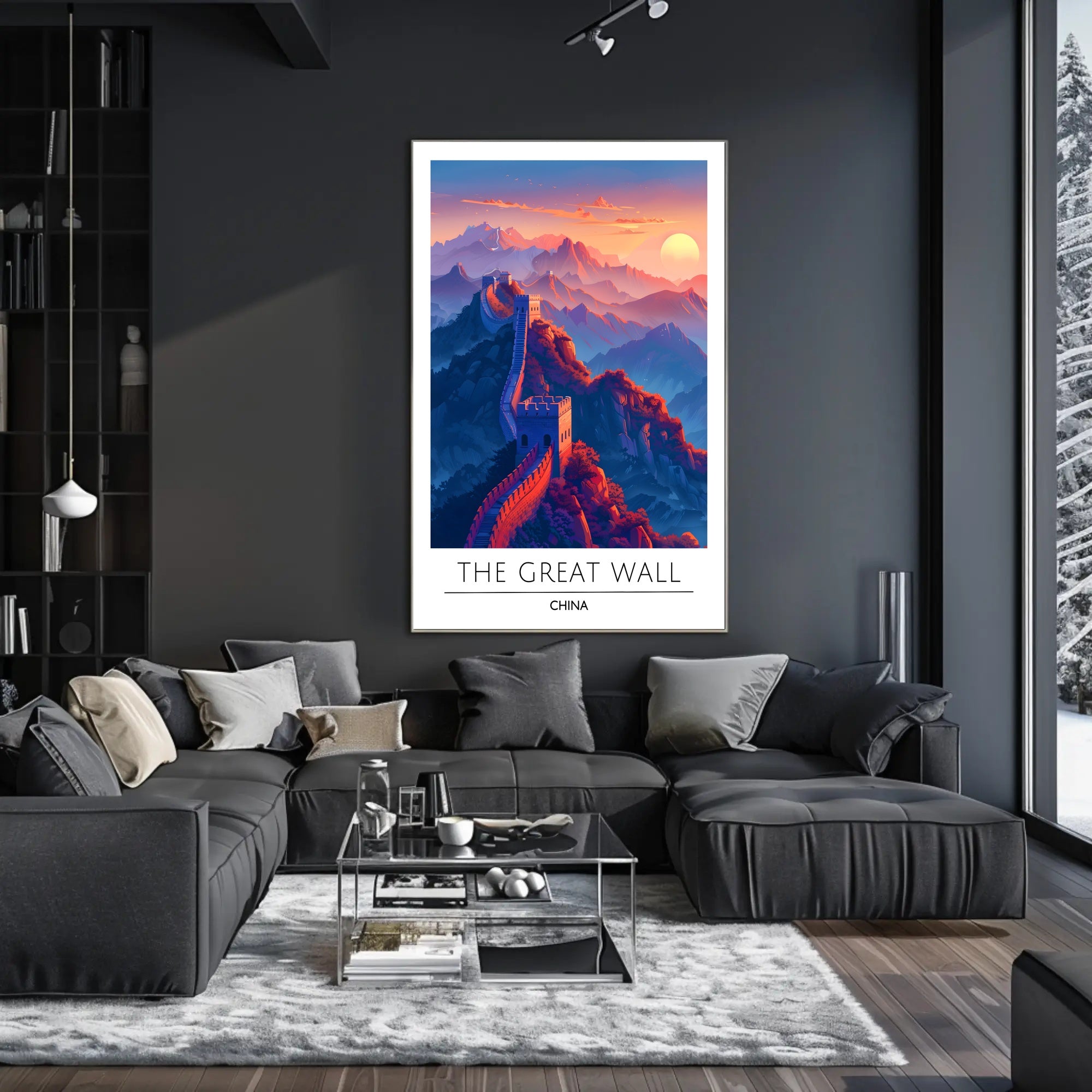 Great Wall of China Majesty Travel Poster