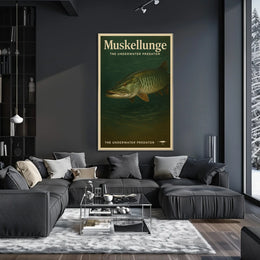 Muskellunge The Underwater Predator Poster