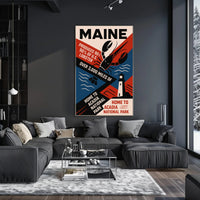 Maine The Lobster State Poster