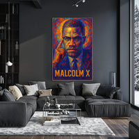 Malcolm X Iconic Leader Poster
