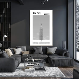 New York Empire State Building Poster Modern Wall Art