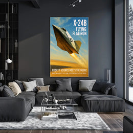 X-24B Flying Flatiron Poster PosterGoat
