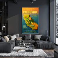 California The Golden State Poster