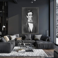 Abraham Lincoln Top Hat Desk Poster Historical Artwork PosterGoat