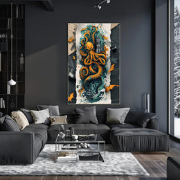 The Kraken's Grasp Art Print Poster for Decor Lovers PosterGoat