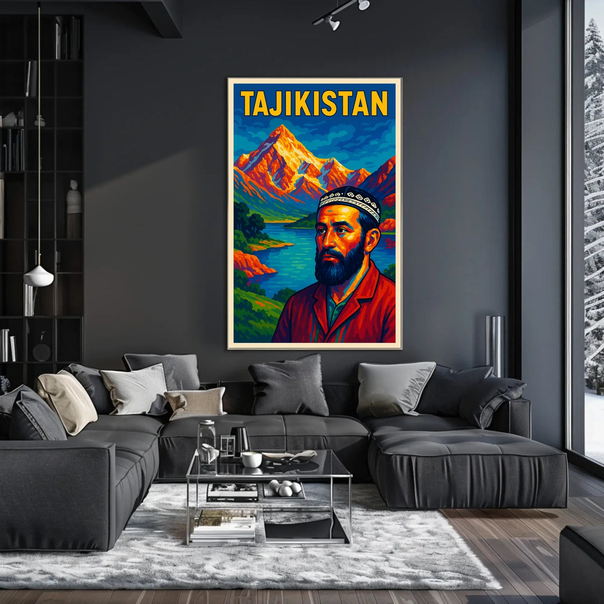 Tajikistan Scenic Poster