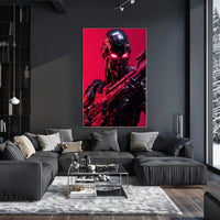 Cybernetic Warrior Poster PosterGoat
