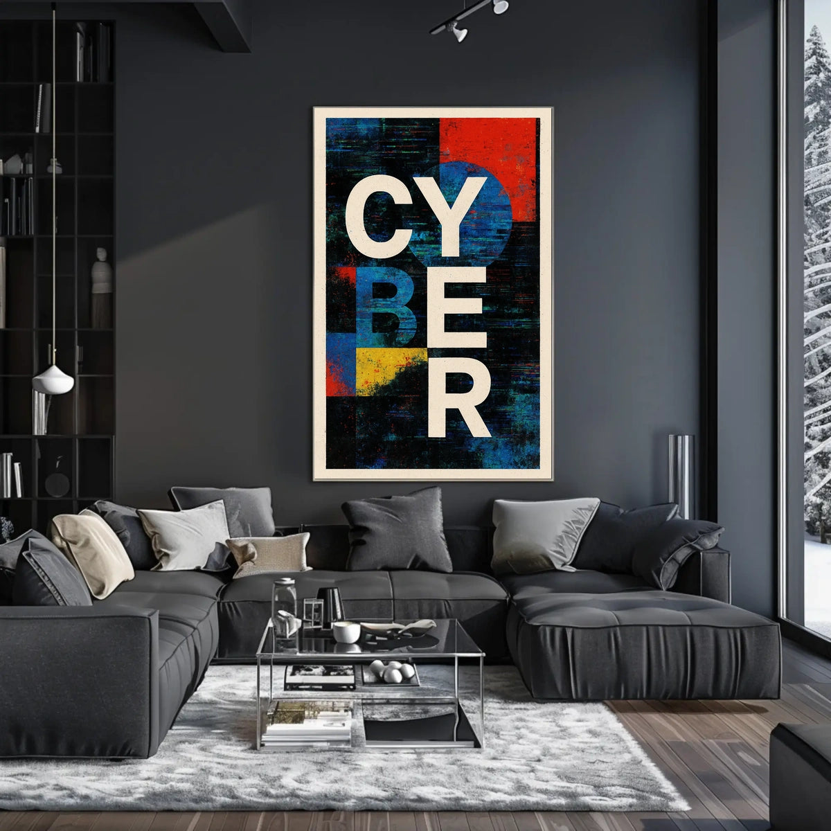Cyber Abstract Abstract Poster