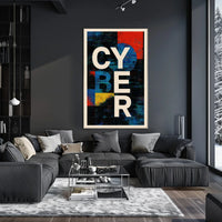 Cyber Abstract Abstract Poster